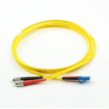 LC-St cable de remiendo de fibra óptica a dos caras unimodal con los clips